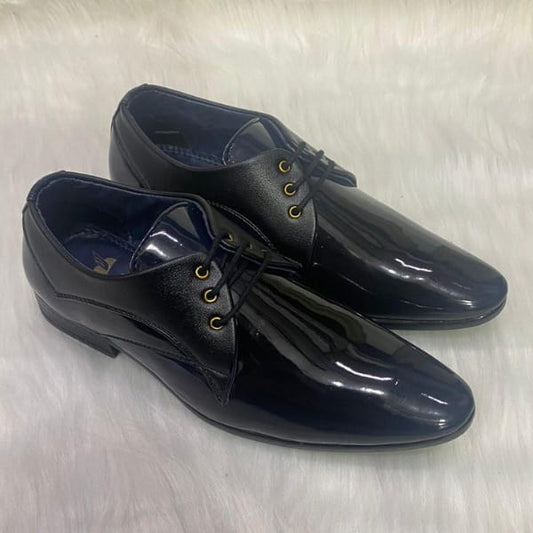 Lucas Pointed Black & Blue Shade Men's Formal Shoes