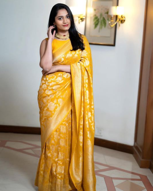 Breathable Organic Banarasi Sarees