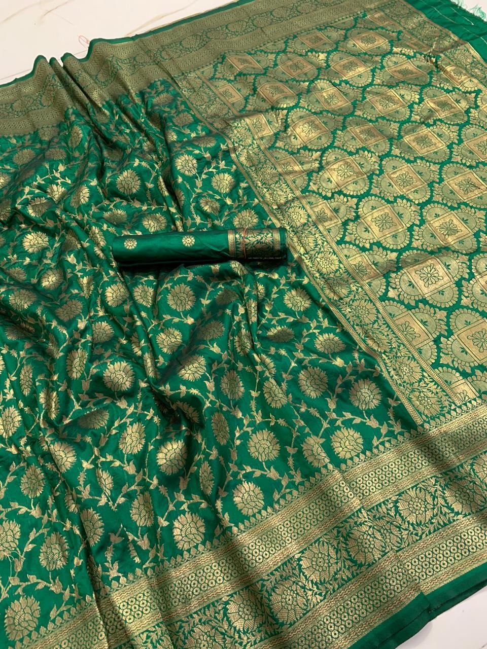 Banarasi Handloom Soft Silk Weaving  Saree